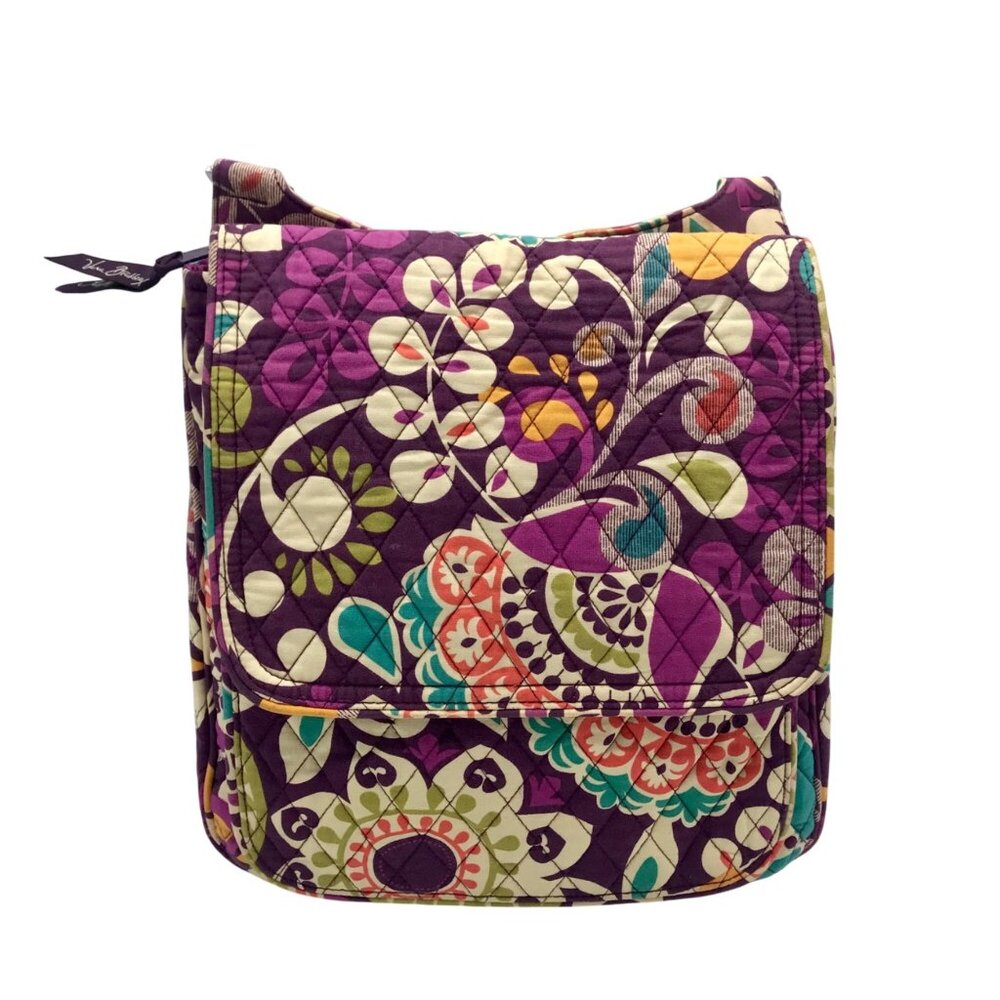 Vera Bradley Plum Crazy Fabric Handbag